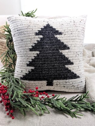 Xmas Tree Pillow Cover