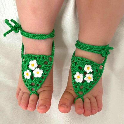 Flower Girls Crochet Barefoot Sandals Wedding Perfect For Beach Weddings  And Photo Props Available In Or 2 Pack From Handmade16899, $17.09 |  DHgate.Com