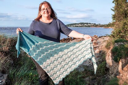 Frozen Lakes Shawl