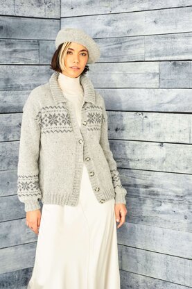 Fairisle Cardigan in Stylecraft Recreate - 9858 - Leaflet