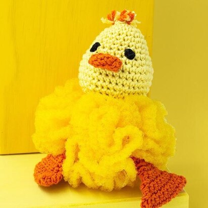 Duck Scrubby Buddy in Lion Brand 24/7 Cotton - M22035 SSS TC - Downloadable PDF