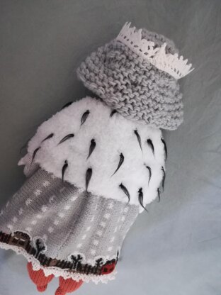 Knitting pattern for Snow Queen dolls, DIY your own Doll