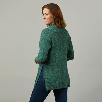 #1354 Honeycrisp -  Sweater Knitting Pattern for Women in Valley Yarns Savoy - Downloadable PDF