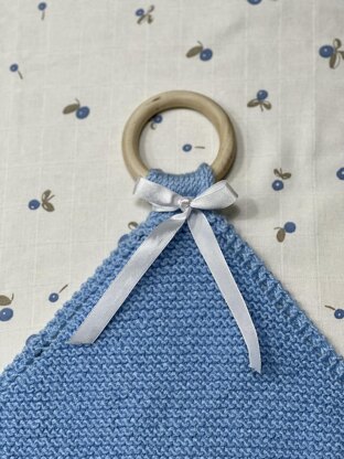 Teething Ring Lovey Blanket