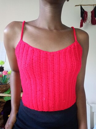 Panama ribbed top