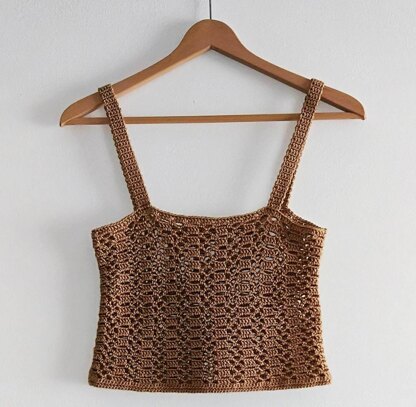 Crop top de verano a crochet