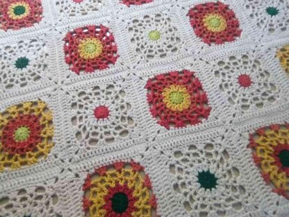 Garden Of Marigolds Crochet Bedspread Pattern