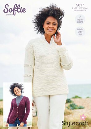 Women Cardigans in Stylecraft Softie - 9817 - Downloadable PDF