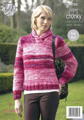 Jacket & Sweater in King Cole Super Chunky - 4288 - Downloadable PDF