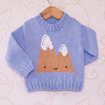 Intarsia - Mountain Chart - Childrens Sweater