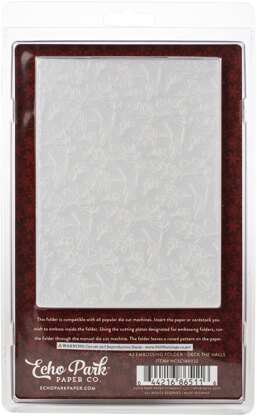 Echo Park Paper Echo Park Embossing Folder A2 - Deck The Halls