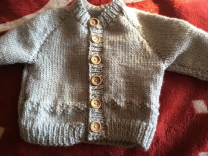First baby Skelly cardi