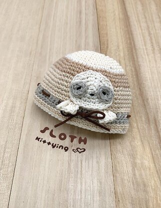 Sloth Beanie for Preemie and Doll Hat by Kittying