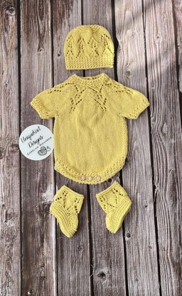 'Cherub' 3 piece romper set.