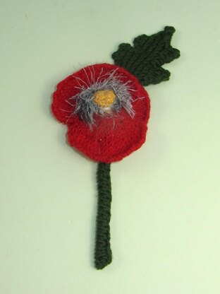 Free Poppy Flower Buttonhole Accessory