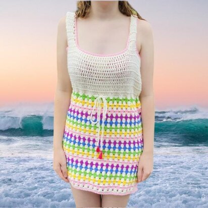 Granny Stripe Crochet Dress