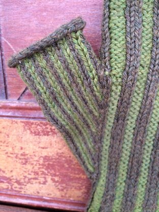 Vertical Stripe Mitts