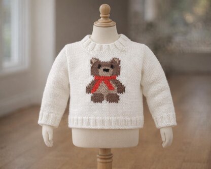 P023 Teddy Bear Motif Jumper