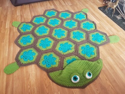 2in1 Sea Turtle Tortoise Hooded Blanket Crochet Pattern