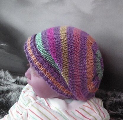 Baby Multi Coloured Stripe Slouch