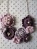 Purple and Lavender Puff Flower Necklace