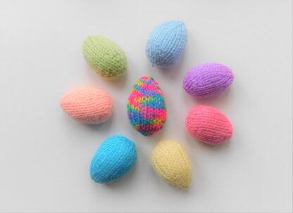 Cute Little Knitted Easter Eggs