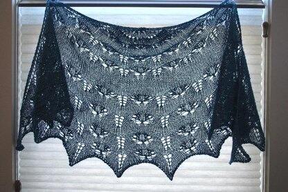 Butterfly Garden Lace Shawl