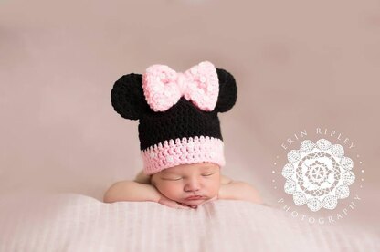 Minnie Mouse Inspired Beanie