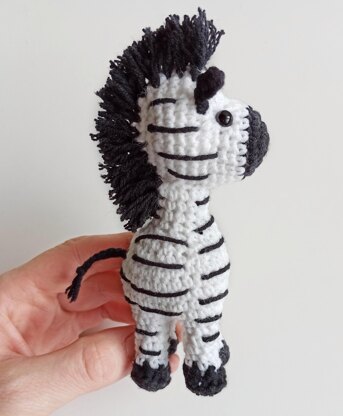 Zebra crochet pattern, mini amigurumi animals