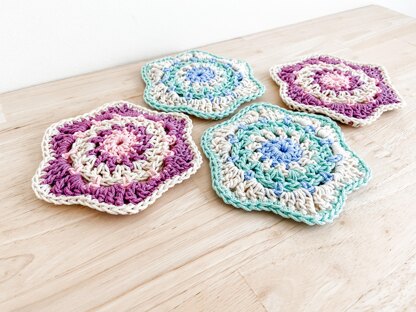 May Flowers Coasters Crochet Pattern