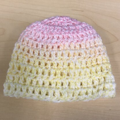 Crochet Pink Baby Hat