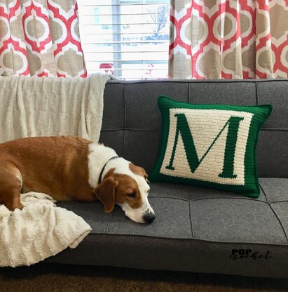 Letter M Pillow