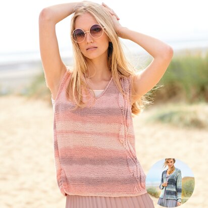 Top and Cardigan in Rico Fashion Colour Spin - 864 - Downloadable PDF