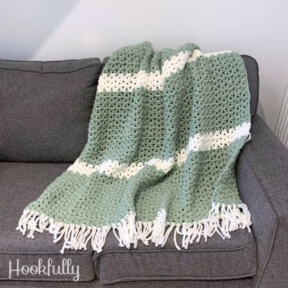 Cozy V-Stitch Blanket