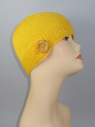 Button Up Beanie Circular knitting pattern