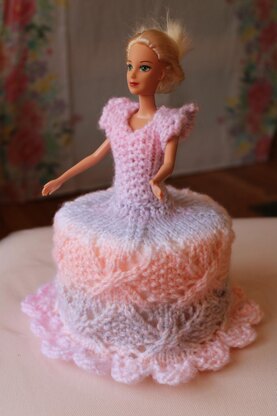 barbie toilet cake