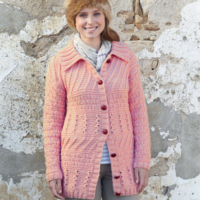 Woman’s Jacket in Hayfield Chunky with Wool - 7153 - Downloadable PDF