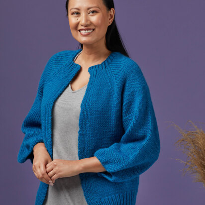 1242 Patagonia -  Cardigan Knitting Pattern for Women in Valley Yarns Berkshire Bulky by Valley Yarns
