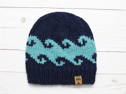 Waves Hat Toque Beanie