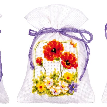 Vervaco Summer Flowers Counted Cross Stitch Kit