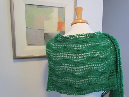 Faceted Lace Wrap and Scarf