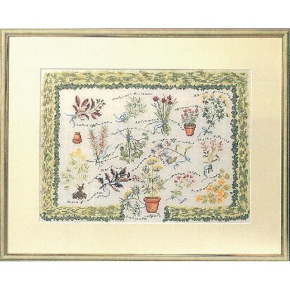 Permin Floral Cross Stitch Kit