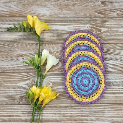 Purple Stripes Coaster