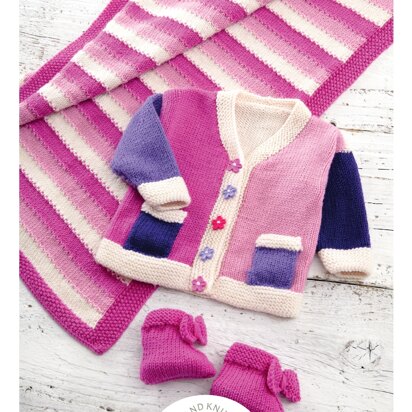 UKHKA 157 Jacket, Prem Rug and Bootees - UKHKA157pdf - Downloadable PDF