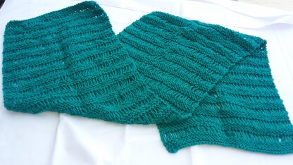 Garter drop stitch scarf