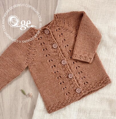 Dimples Top Down Cardigan - P291