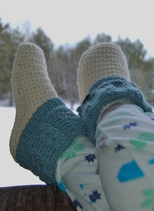 "Kickin' Cables" Slipper Boots