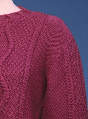 Zig Zag Cable Pullover #153