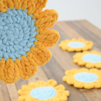 Sunflower Power Coasters