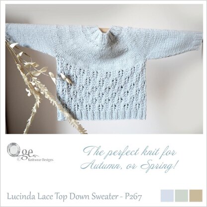 Lucinda Lace Top Down Sweater - P267